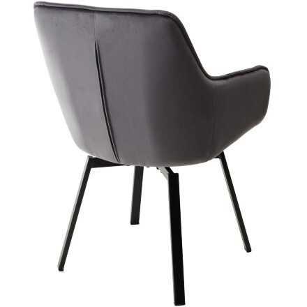 Стул MAVERICK 360 град. поворот. BLUVEL-14 GREY/ черный каркас, М-City 