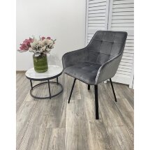 Стул MAVERICK 360 град. поворот. BLUVEL-14 GREY/ черный каркас, М-City