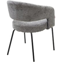 Стул SNUG 3018-17 серый, шенилл / черный каркас, ®DISAUR
