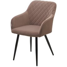 Стул BRANDY 505-5 Тауп, велюр &quot;беспальчиковый&quot; / черный каркас, М-City