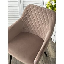 Стул BRANDY 505-5 Тауп, велюр &quot;беспальчиковый&quot; / черный каркас, М-City