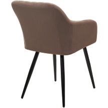 Стул BRANDY 505-5 Тауп, велюр &quot;беспальчиковый&quot; / черный каркас, М-City